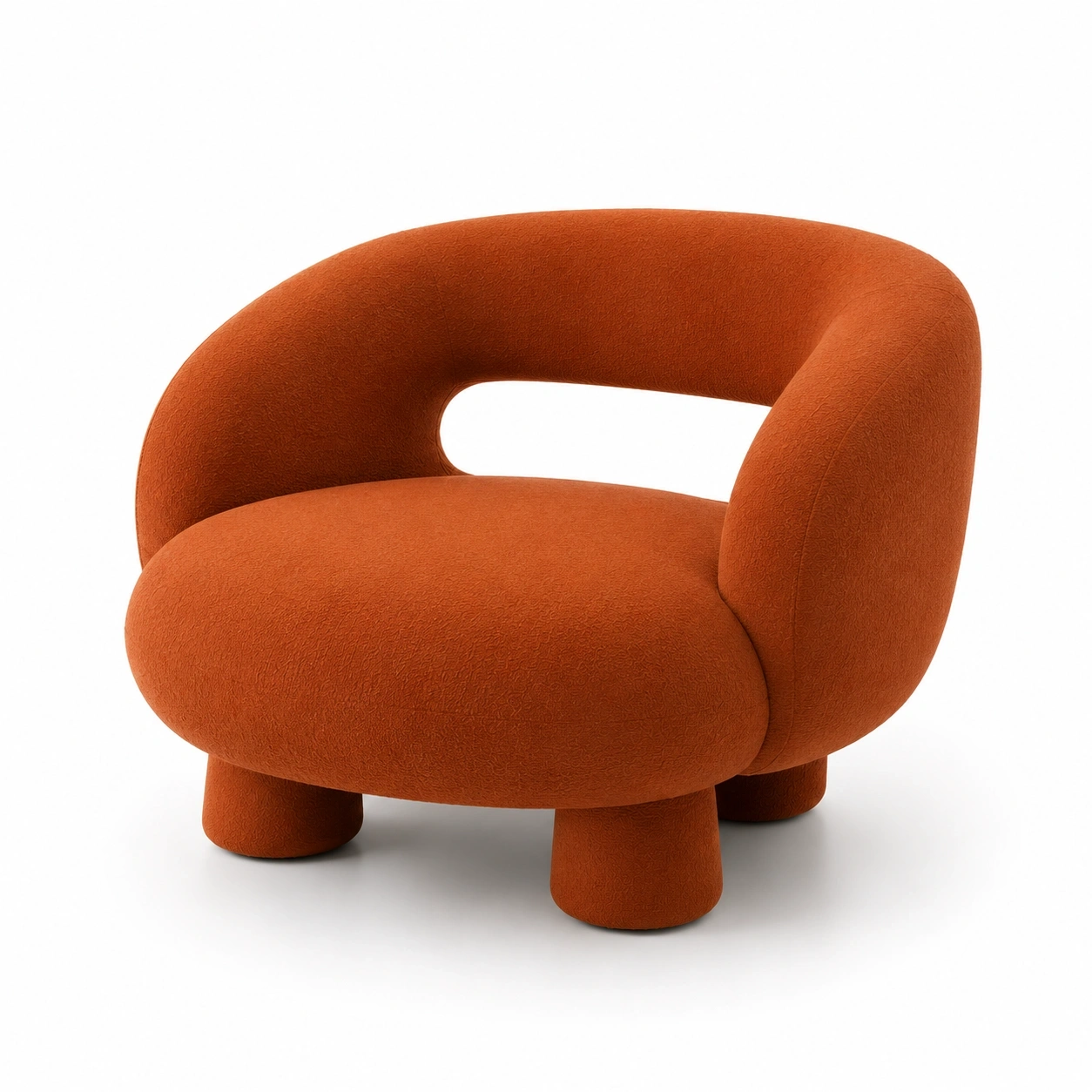 Silla lounge redonda verde oliva-ardenlivo
