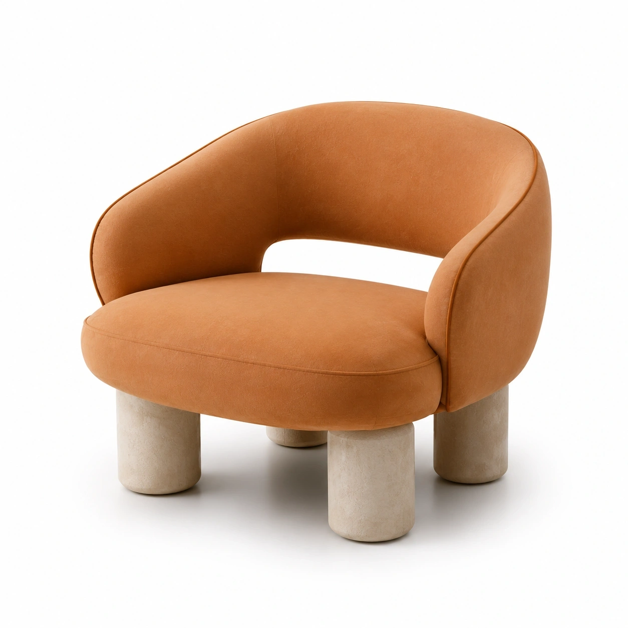 Silla lounge redonda azul-ardenlivo