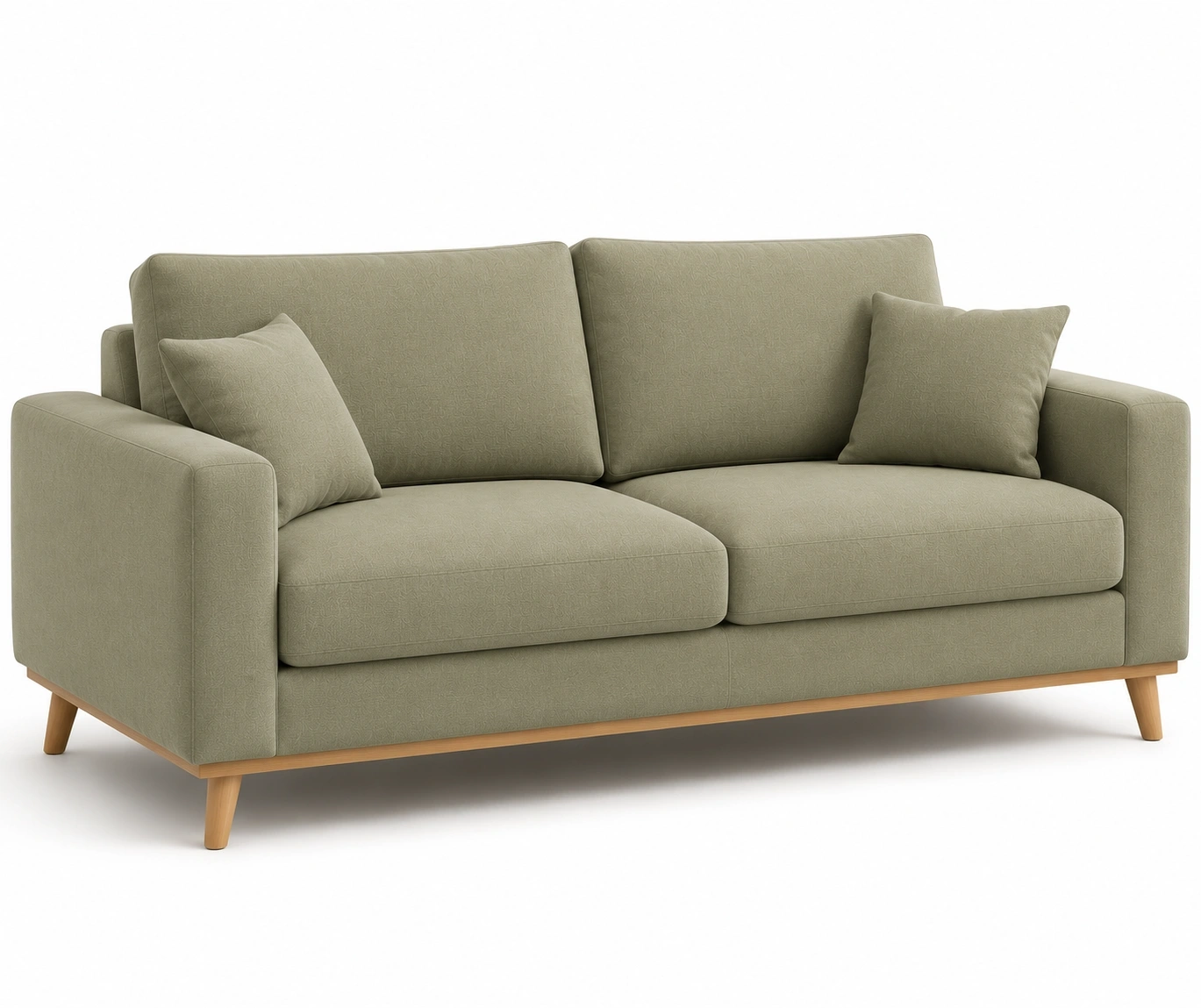 Sof� verde elegante de 2 plazas-ardenlivo