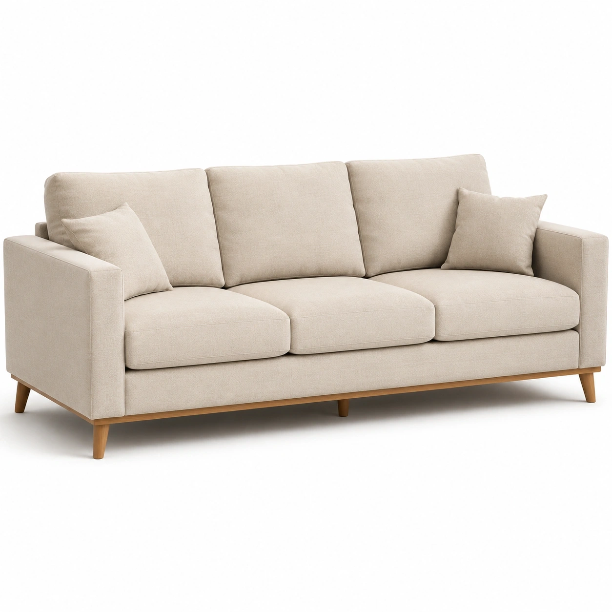 Sof� amarillo moderno de 3 plazas-ardenlivo
