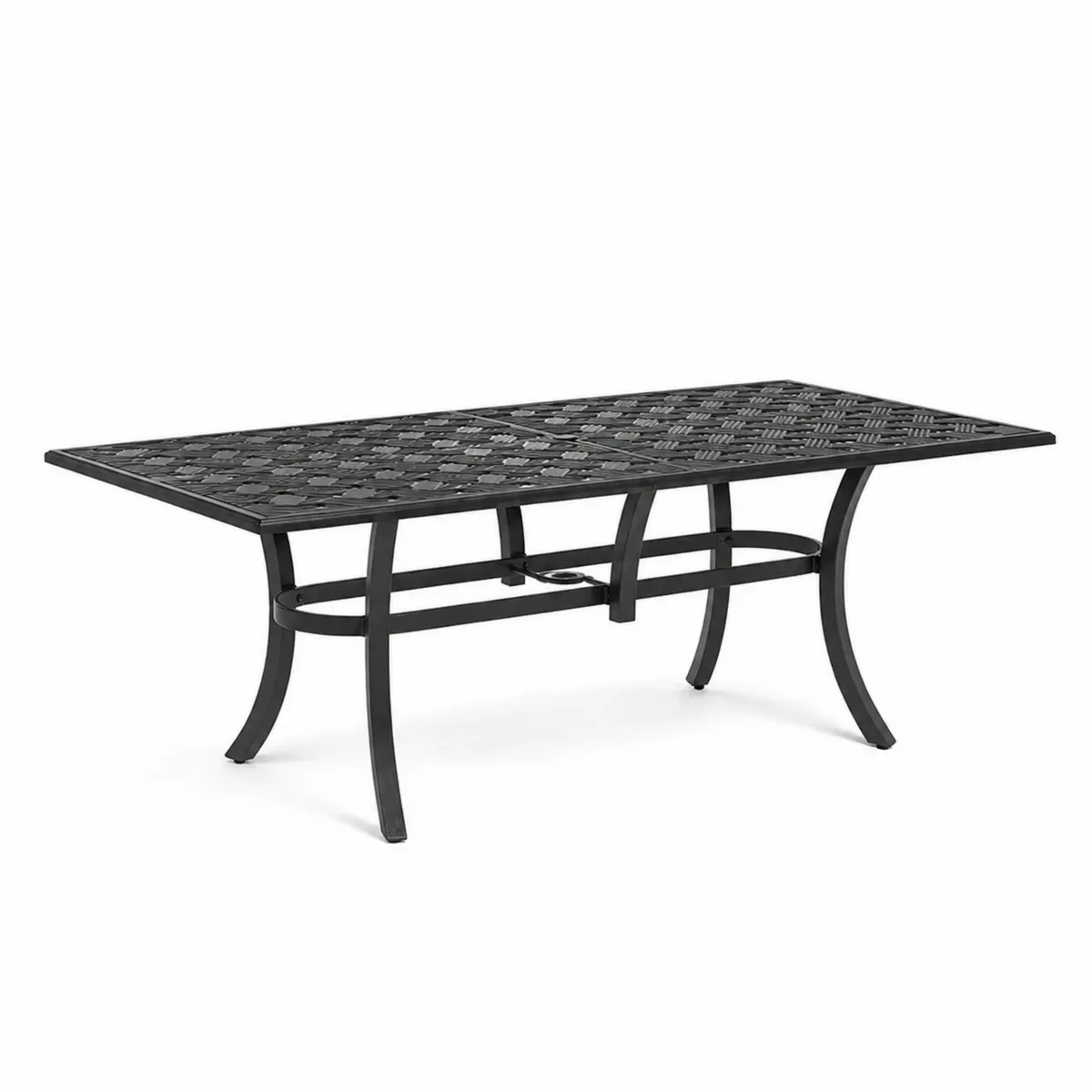 Stół ogrodowy aluminiowy czarny