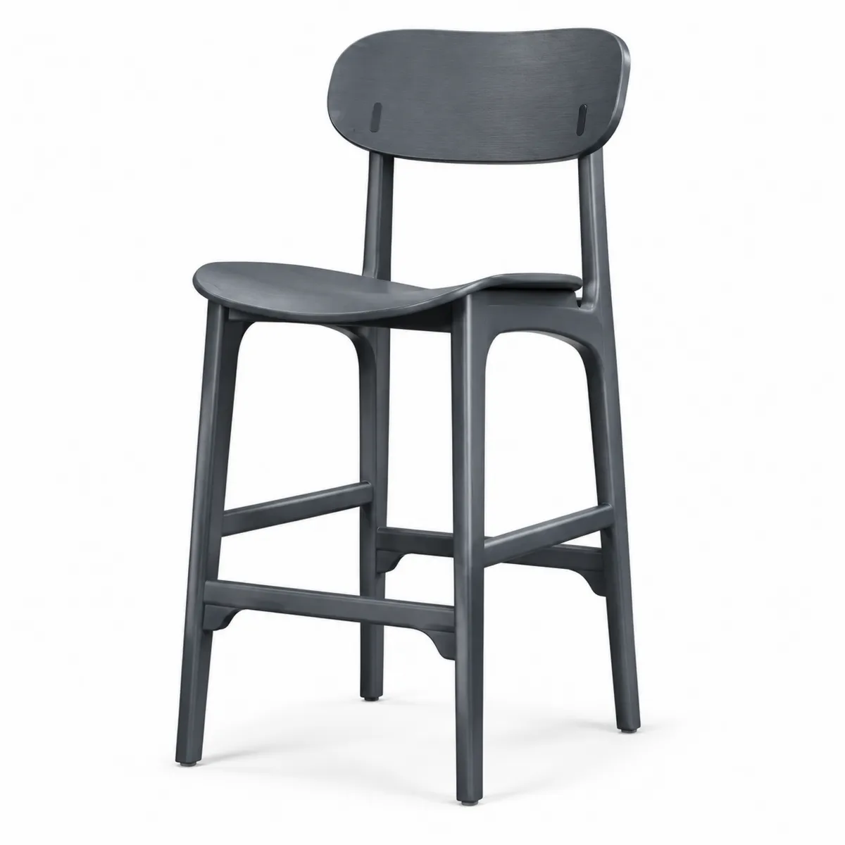 Stołek barowy polipropylenowy ciemnoszary 100 cm