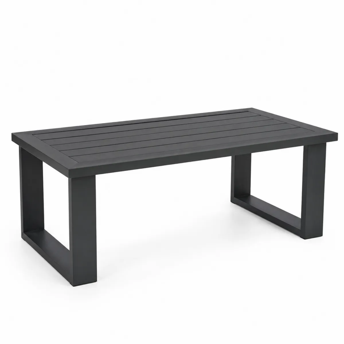 Stół ogrodowy aluminiowy antracytowy 200 cm