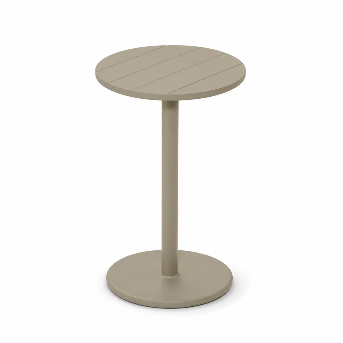 Okrągły stolik metalowy Beżowy 45 cm