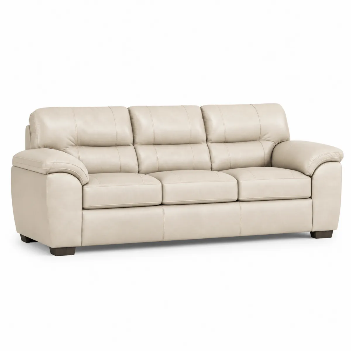 3-Sitzer Sofa Nappaleder Beige 200 cm-Xelvortiqo