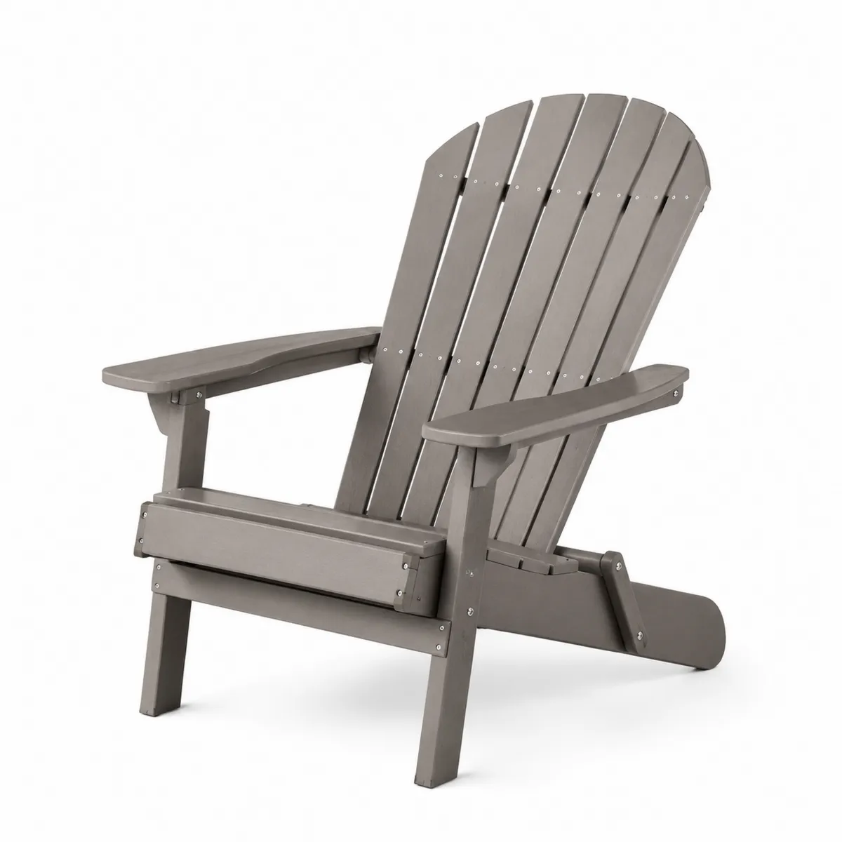 Adirondack-Stuhl Polyholz Grau-Xelvortiqo