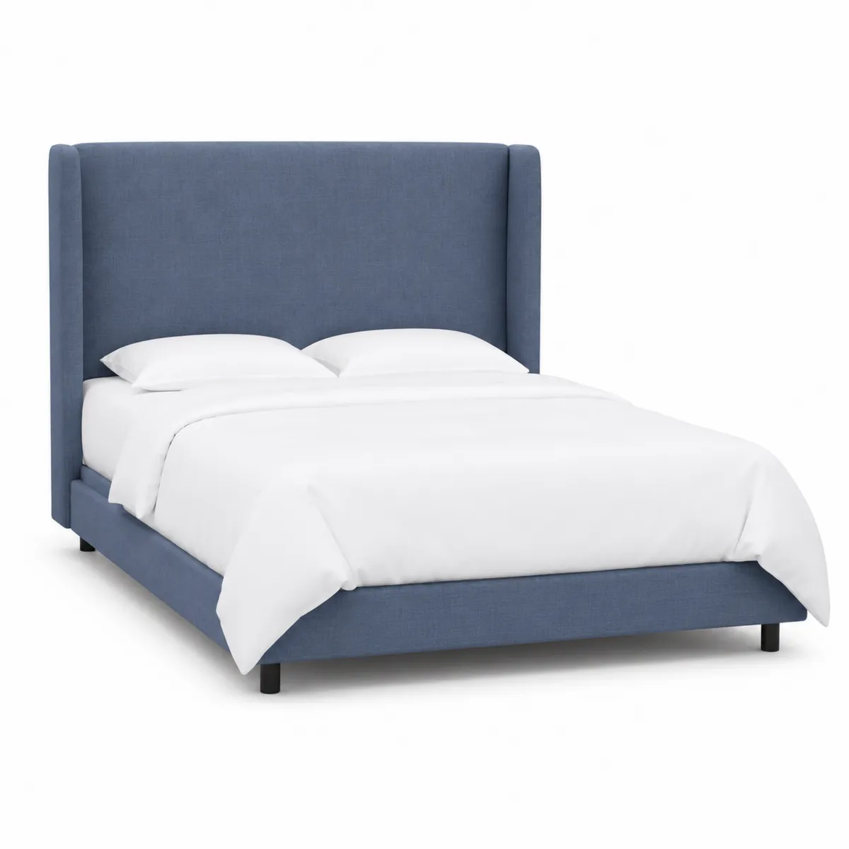 Doppelbett Stoff Blau 200cm x 160cm-Xelvortiqo