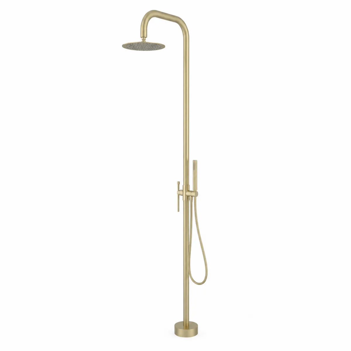 Außendusche Edelstahl 210 cm Gold-Xelvortiqo