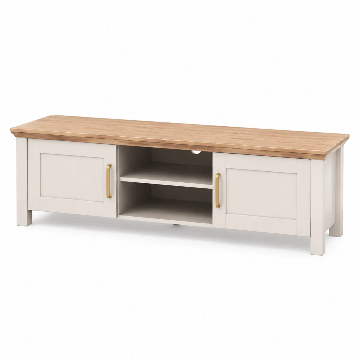 TV-Schrank Holz Eiche Beige-Xelvortiqo