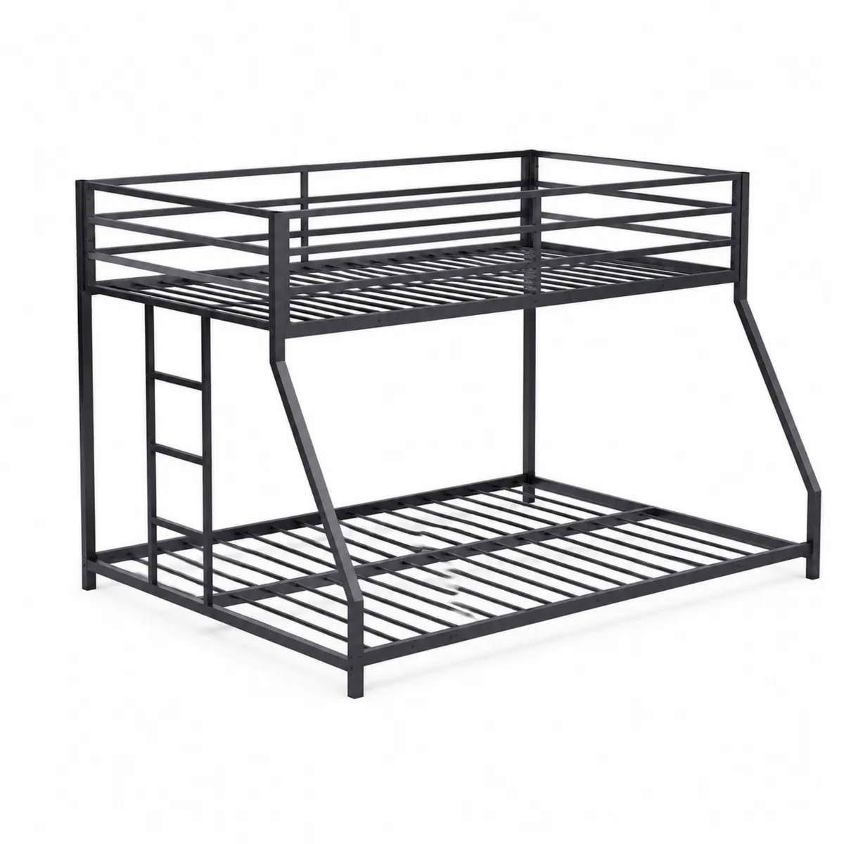 Metall Etagenbett Schwarz 140x200 cm und 90x200 cm