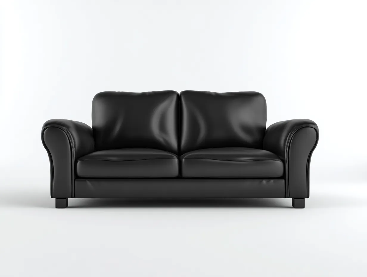 Zweisitzer Sofa-Leder-174x94x86 cm-Schwarz-Moderne Stilrichtung-Jamoioroom