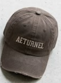 Aeturnel Distressed Serif Dad Hat