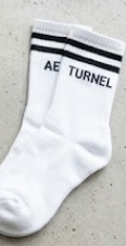 Aeturnel Split Graphic Crew Socks
