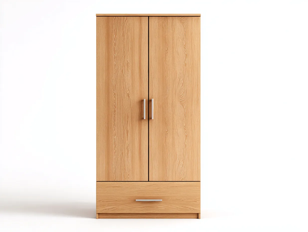 Armoire-Bois massif-94 x 54 x 172 cm-Bois clair-Style minimaliste-Craftmyio