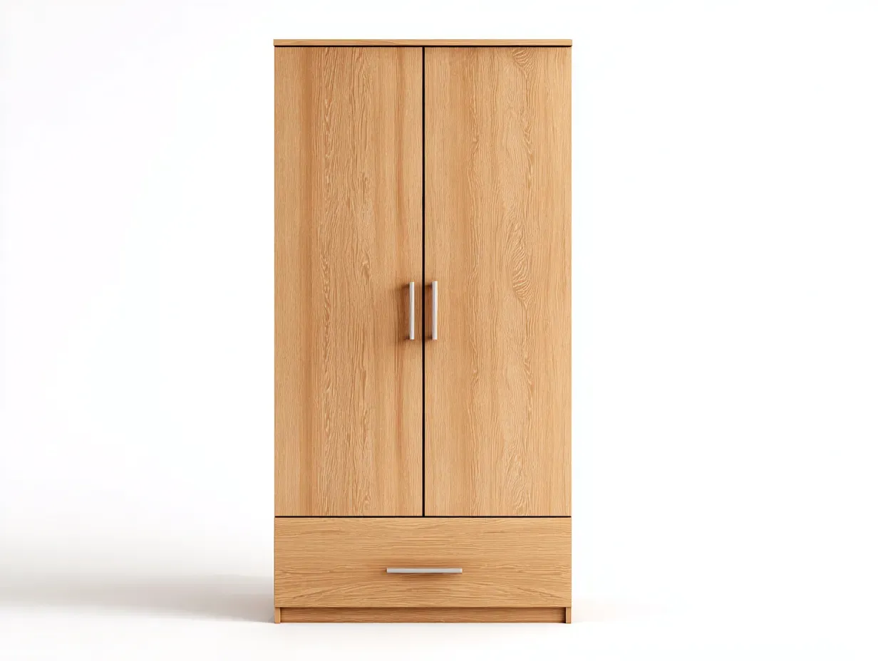 Armoire-Bois massif-94 x 54 x 172 cm-Bois clair-Style minimaliste-Craftmyio