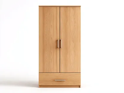 Armoire-Bois massif-94 x 54 x 172 cm-Bois clair-Style minimaliste-Craftmyio