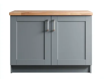Buffet-bois-MDF-métal-124x45x84 cm-gris-style naturel-style moderne-Craftmyio