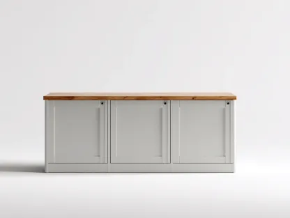 Buffet-bois-MDF-178x47x88 cm-gris clair-style naturel-style scandinave-Craftmyio
