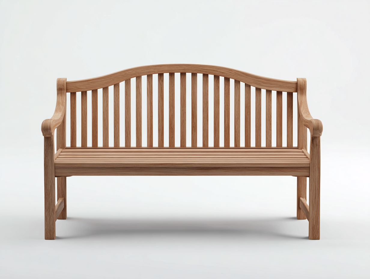 Banc de jardin en bois massif 120x60x90 cm - Marron - Design classique - Adapté à l'extérieur-Pinemynest