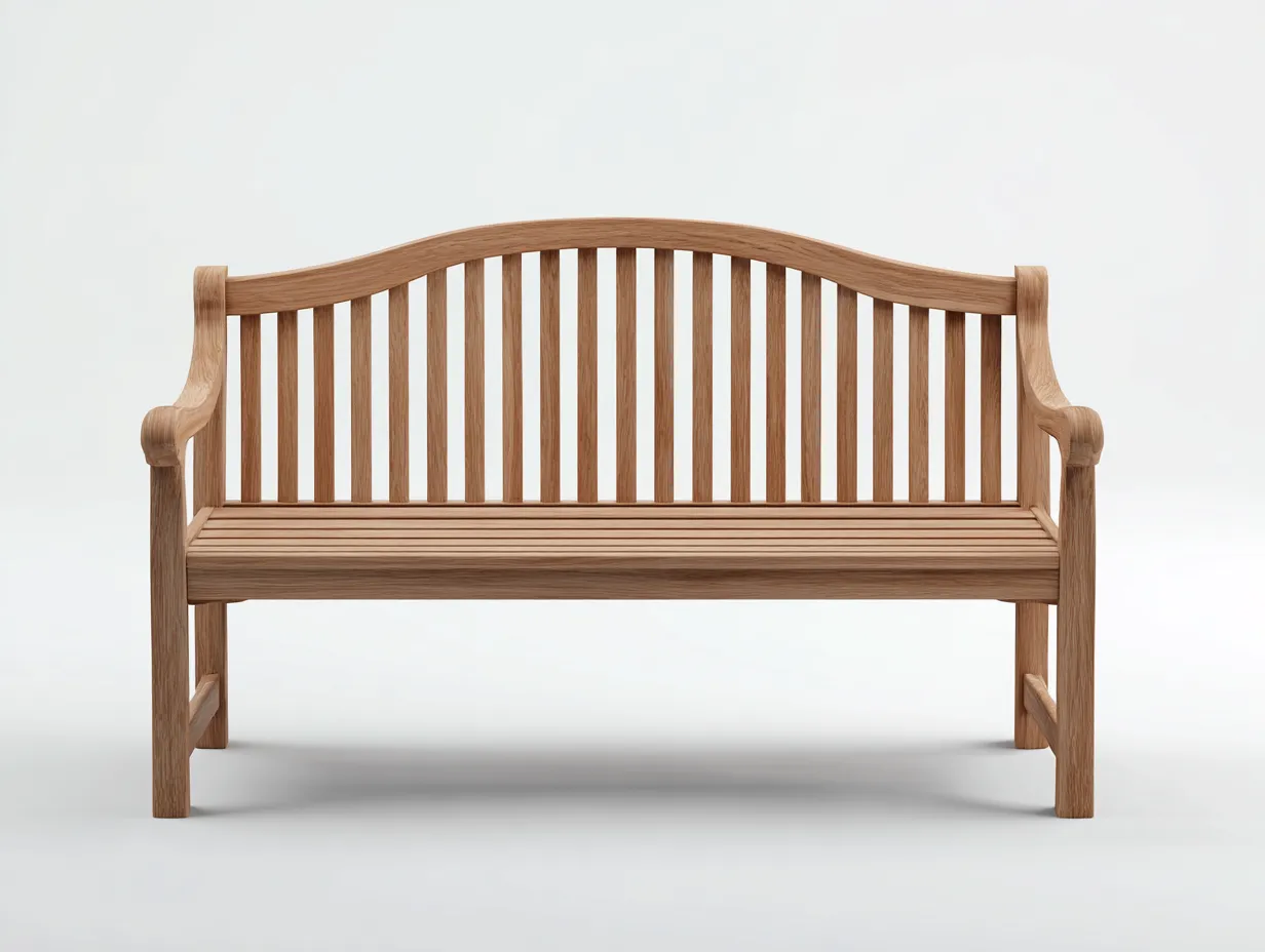 Banc de jardin en bois massif 120x60x90 cm - Marron - Design classique - Adapté à l'extérieur-Pinemynest