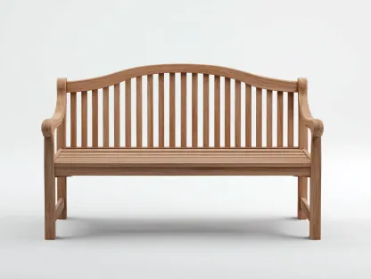 Banc de jardin en bois massif 120x60x90 cm - Marron - Design classique - Adapté à l'extérieur-Pinemynest