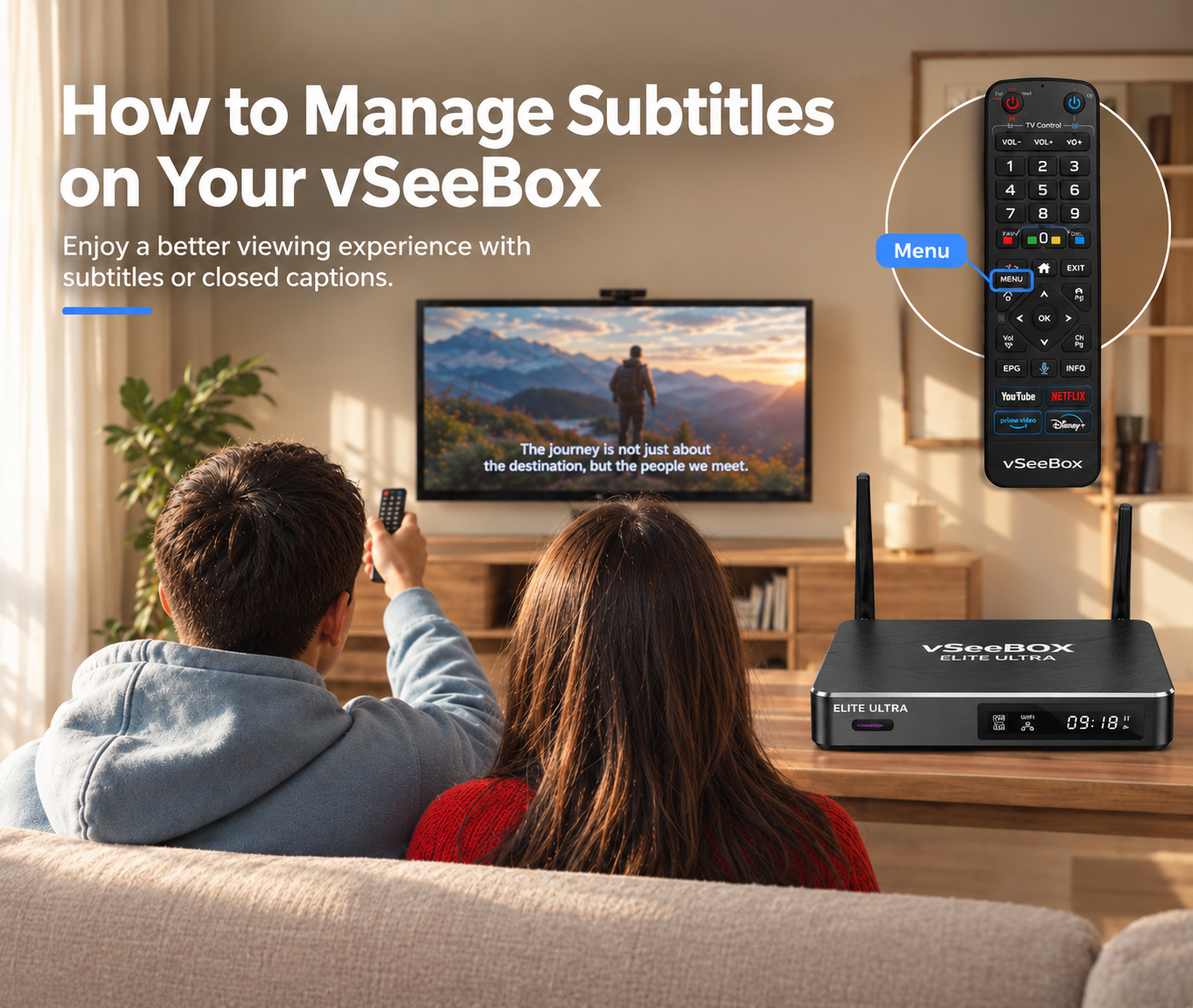 How to Turn Subtitles On or Off on vSeeBox？