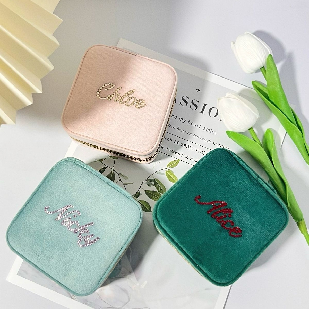 Jewelry box with customizable name