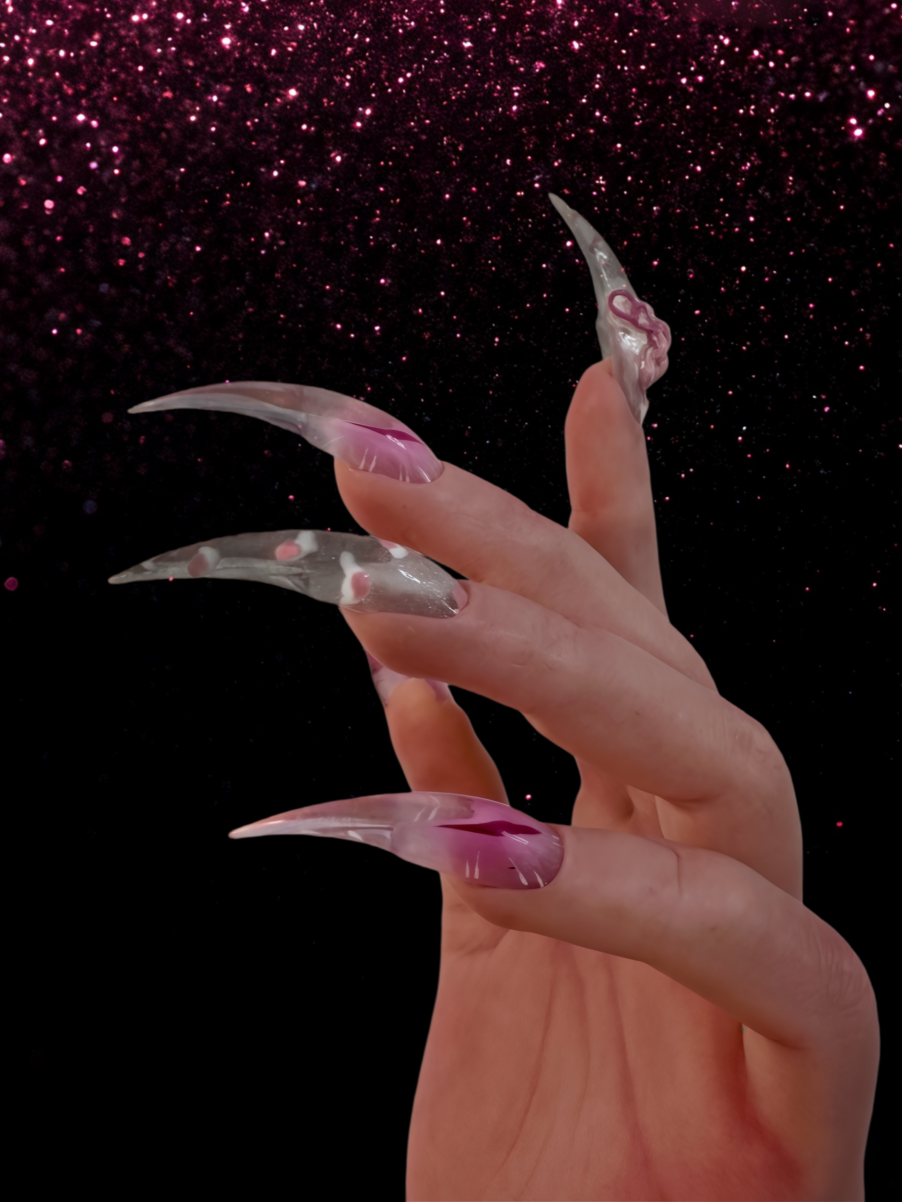 超长粉色