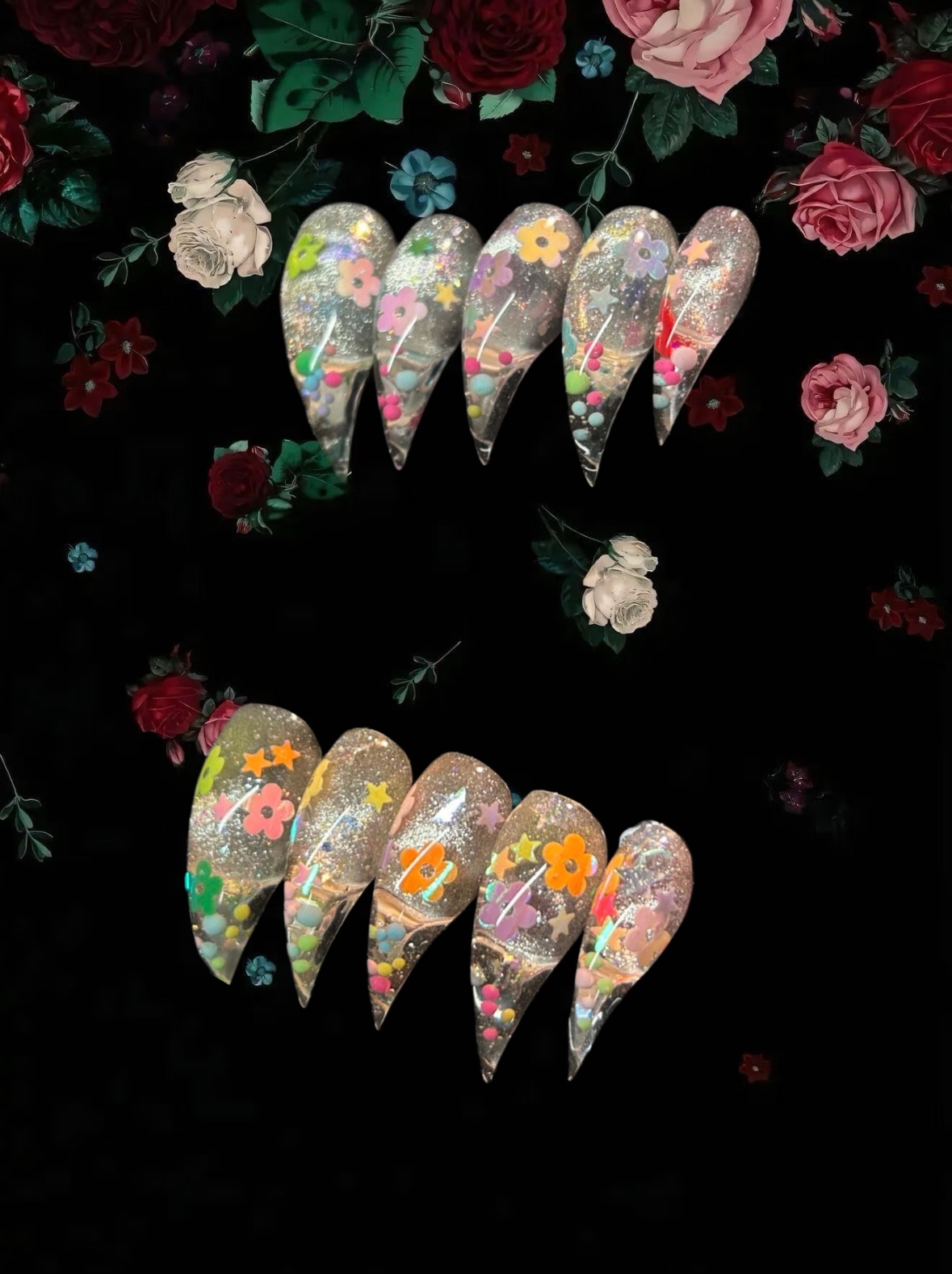 Midnight Bloom Feline Claws