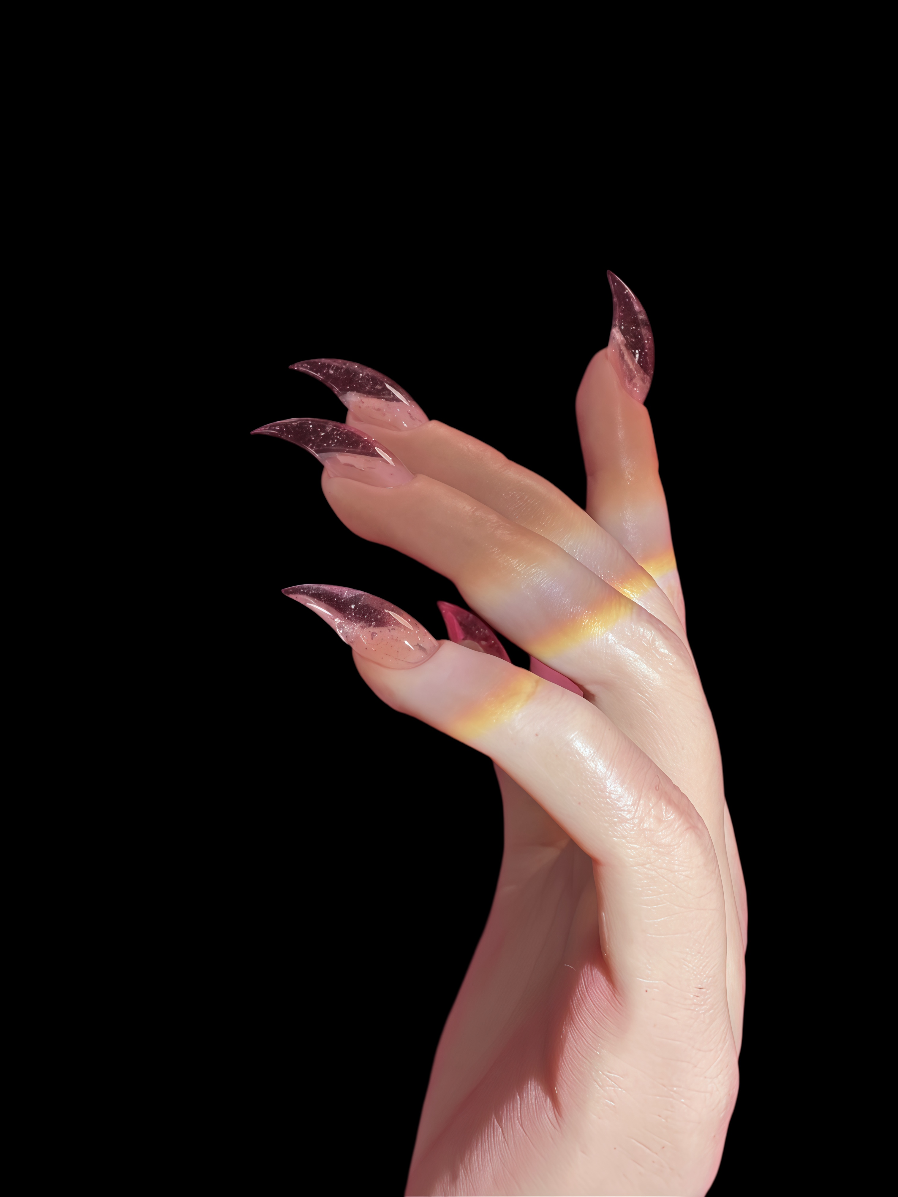 Pink Crystal Kitty Claws