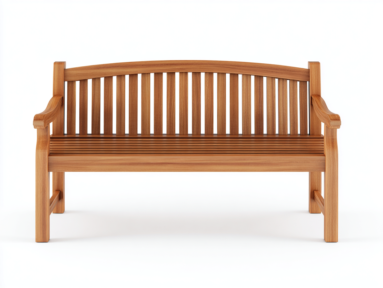 Gartenbank Holz 145x60x95 cm - naturfarben - klassisches Design für Garten-Craftgoyard
