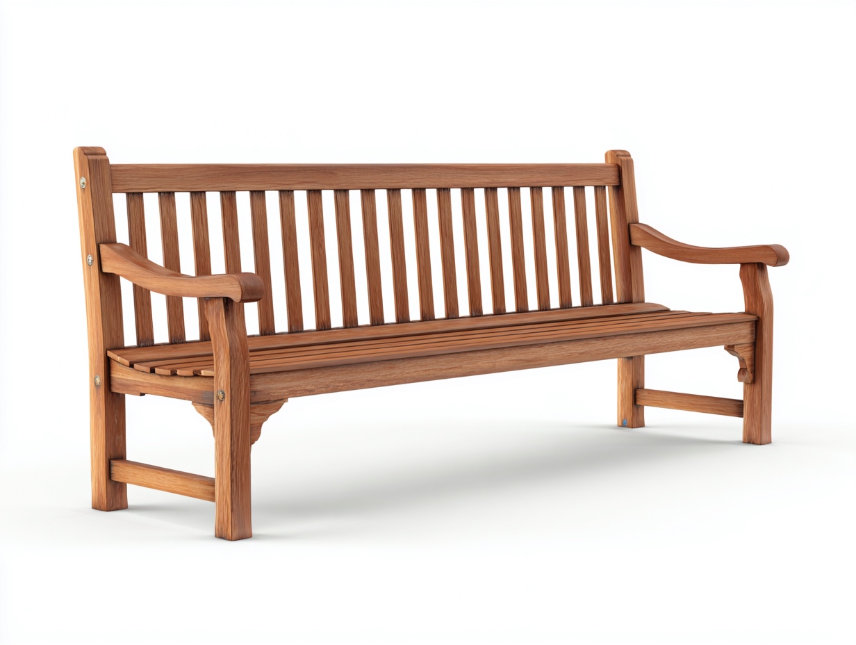 Gartenbank Holz 150x60x92 cm - naturfarben - klassisches Design für Garten-Craftgoyard