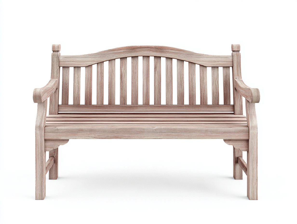 Gartenbank Holz 120x55x90 cm - naturfarben - klassisches Design für Garten-Craftgoyard