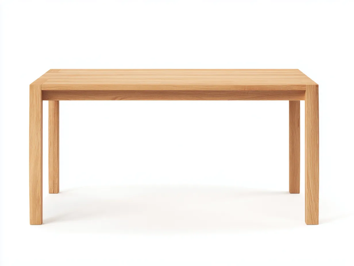 Mesa de comedor 210x100x75 cm - roble natural - para comedor - estructura rectangular minimalista