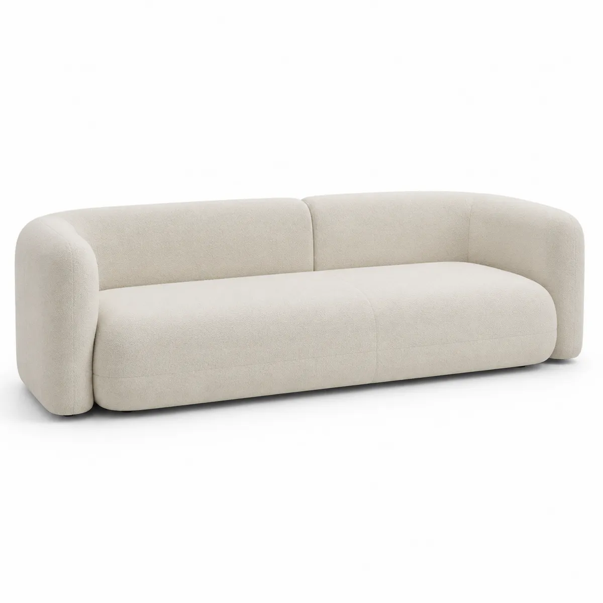 3-Sitzer Sofa Beige Polyester 230cm