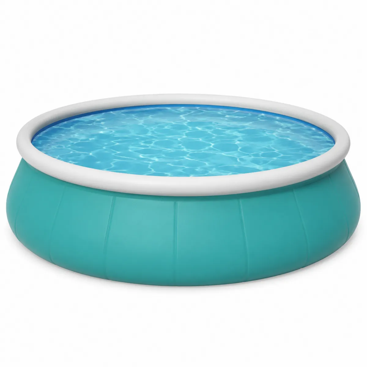 Aufblasbarer PVC-Pool Rund Ø300 cm x 76 cm Türkis/Weiß