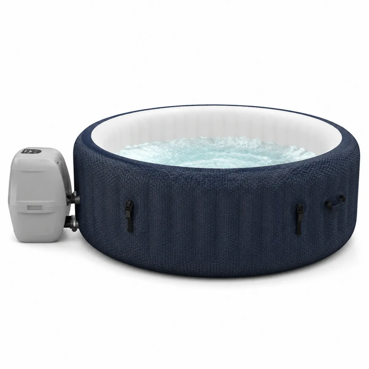 Runder aufblasbarer Whirlpool aus PVC, 196 cm, Blau