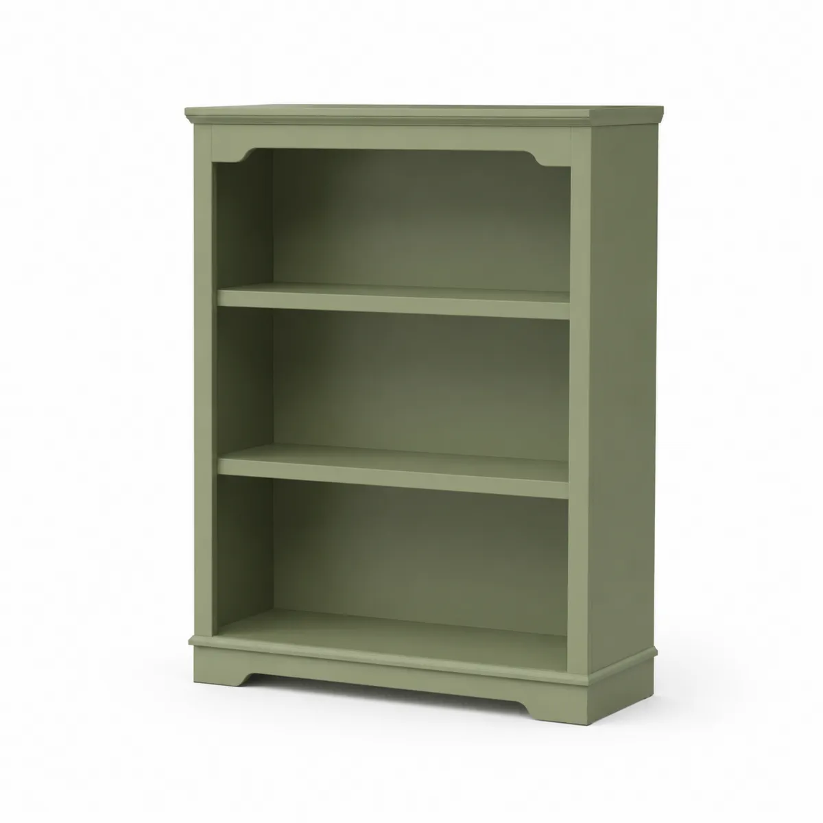 Grünes Bücherregal aus MDF 80x30x110 cm