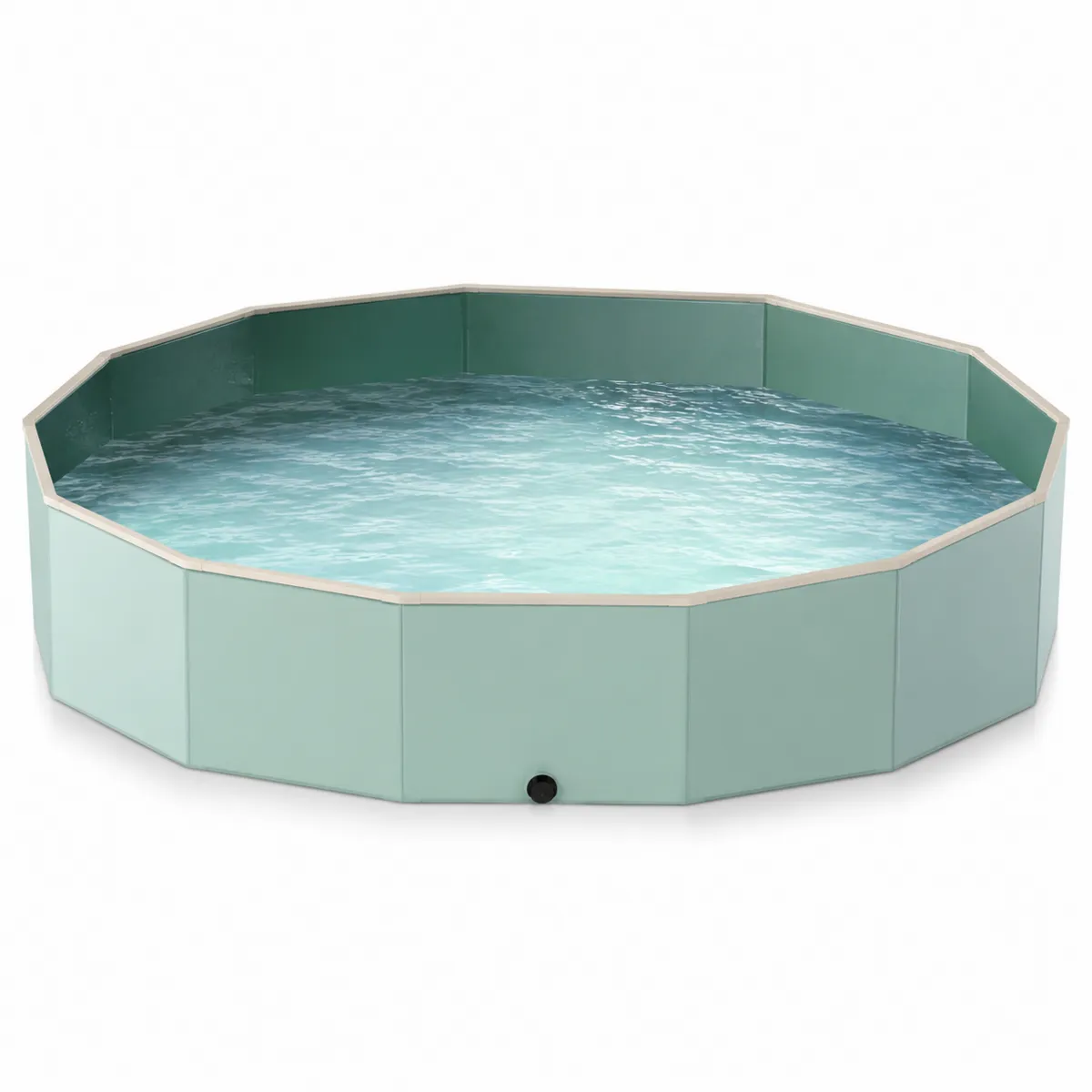 Achteckiger Metall-PVC-Pool 360 cm Grün