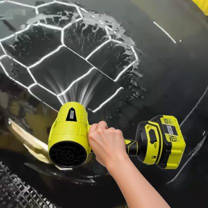【FathersDayGift】SEESE Turbo Jet Leaf Blower: Cordless Leaf Blower for Yard Leaves, Driveway Sand & Car Drying - 450 CFM High Speed with Ergonomic Handle for Easy Operation | Perfect Holiday Gift