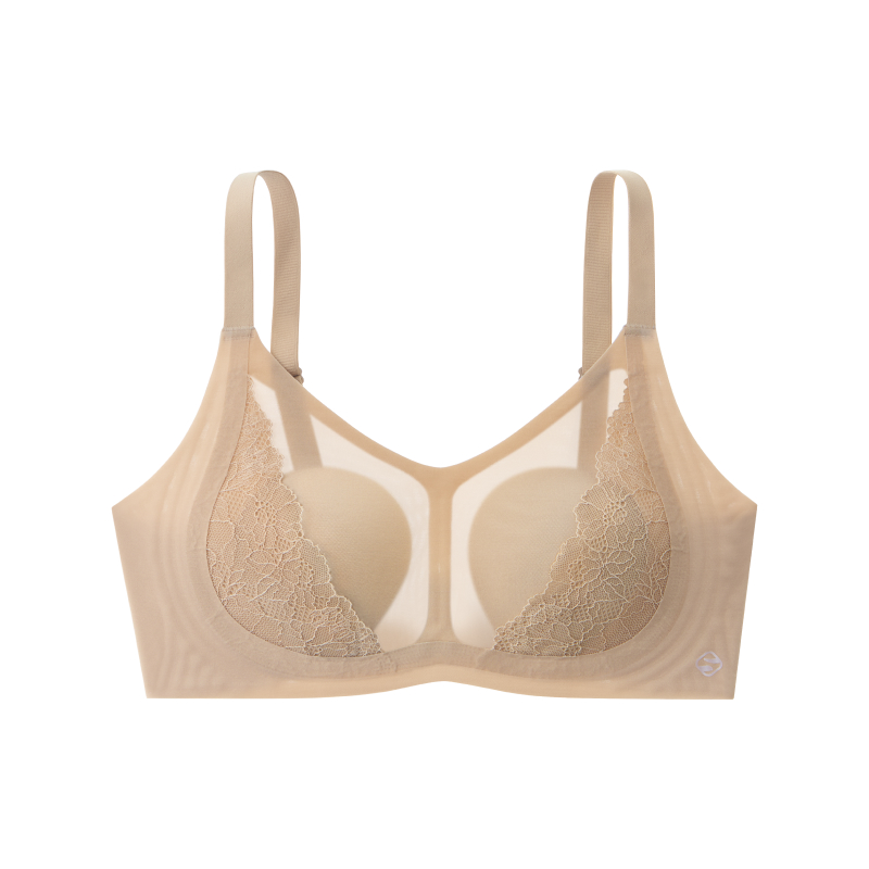 No Underwire Supportive Thin Lift Push Up Lace Bra