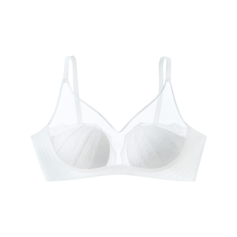 Lace Mesh Wireless Small Breasts Bra