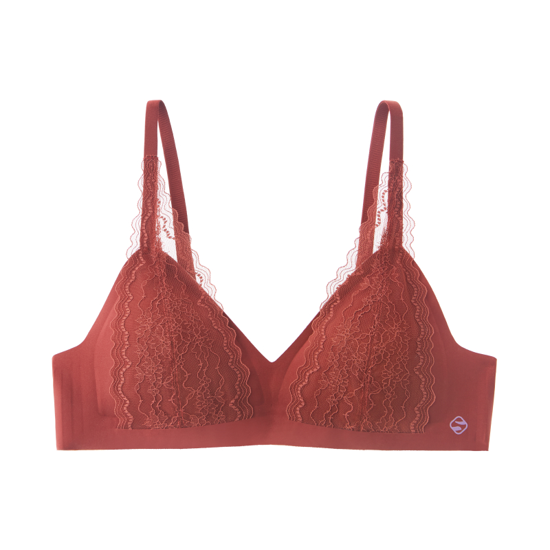 French Sexy Push Up Wireless Lace Bra
