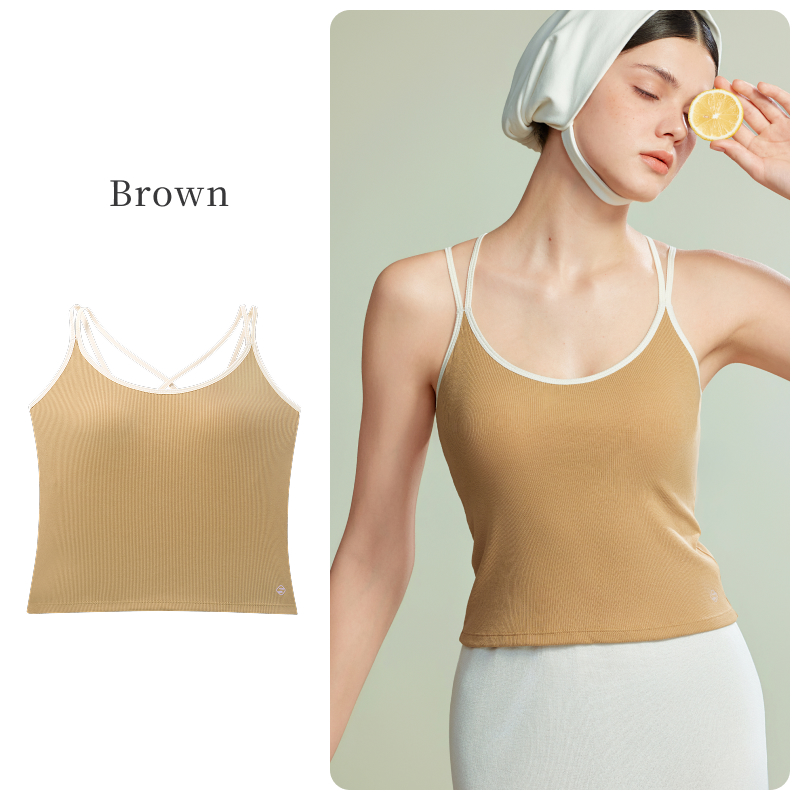 Criss Cross Back Camisole Tank Tops