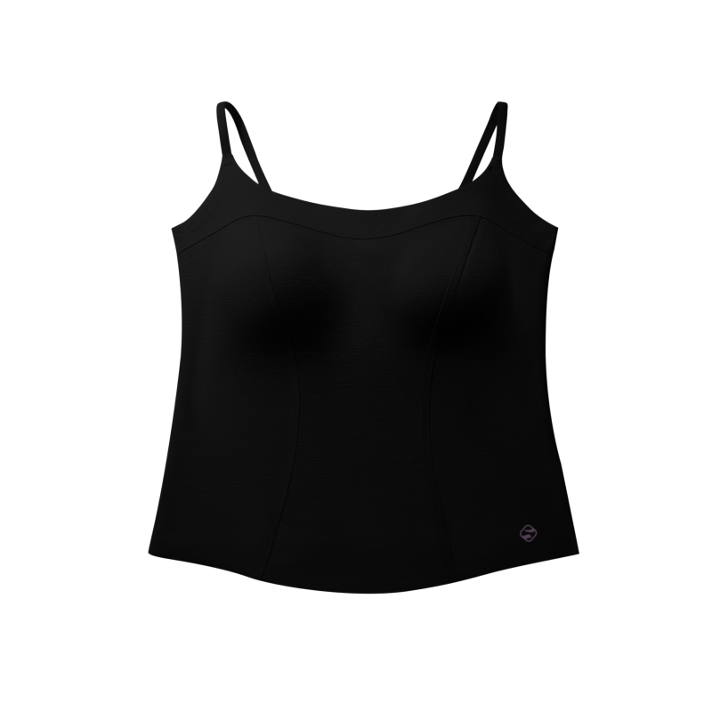U Neck Slimming Padded Built-in Bra Cami Tops