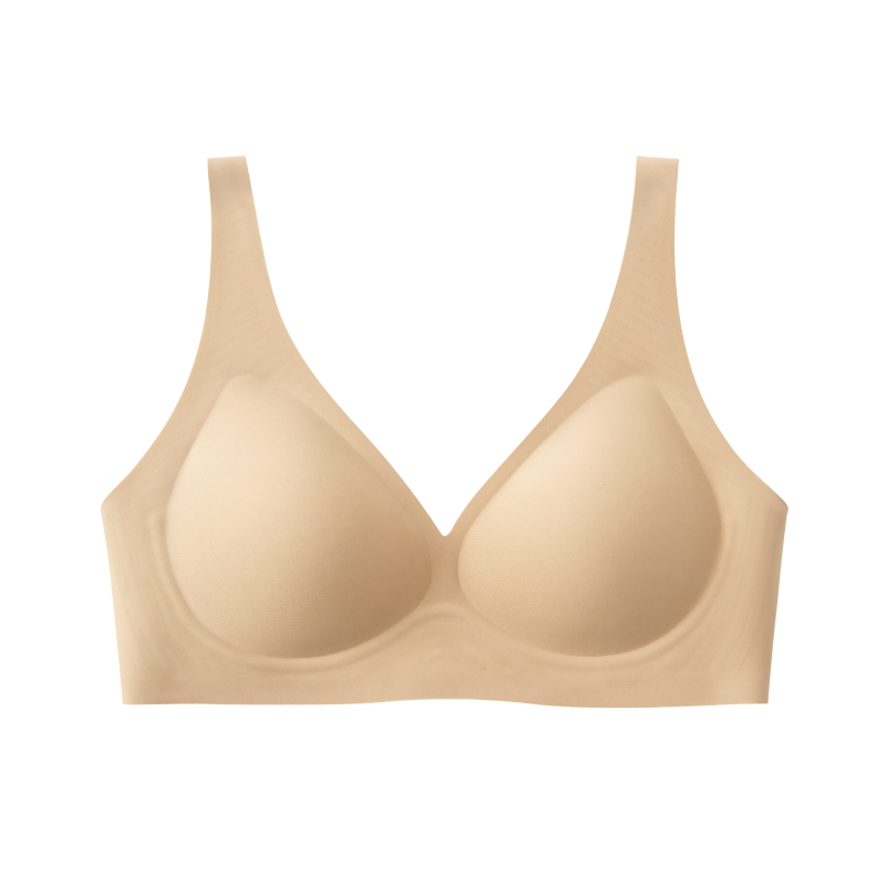 Push Up Seamless Wireless Deep V Supportive Bra