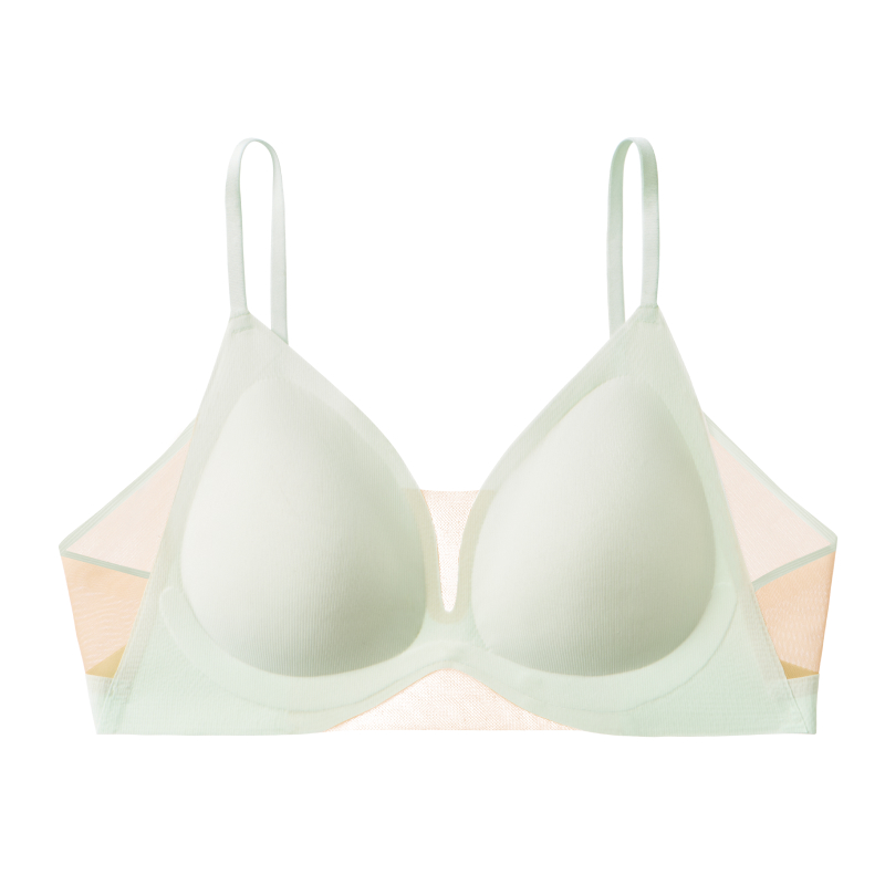 Seamless Push Up Cooling Ice Silk Thin Wireless Bra