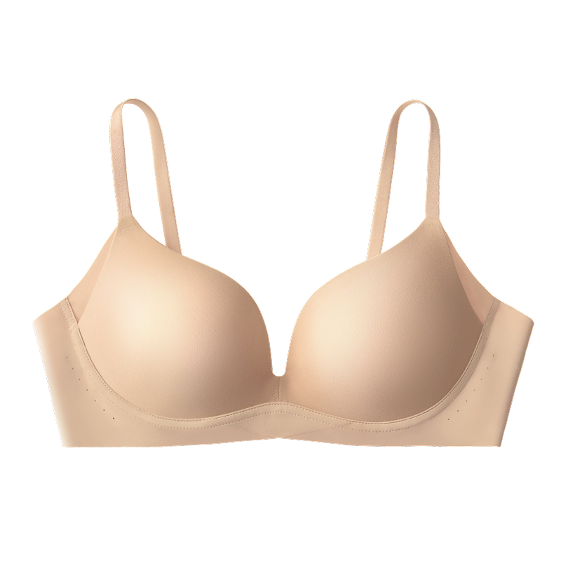 Seamless Push Up Plunge Wireless Small Chest Bra