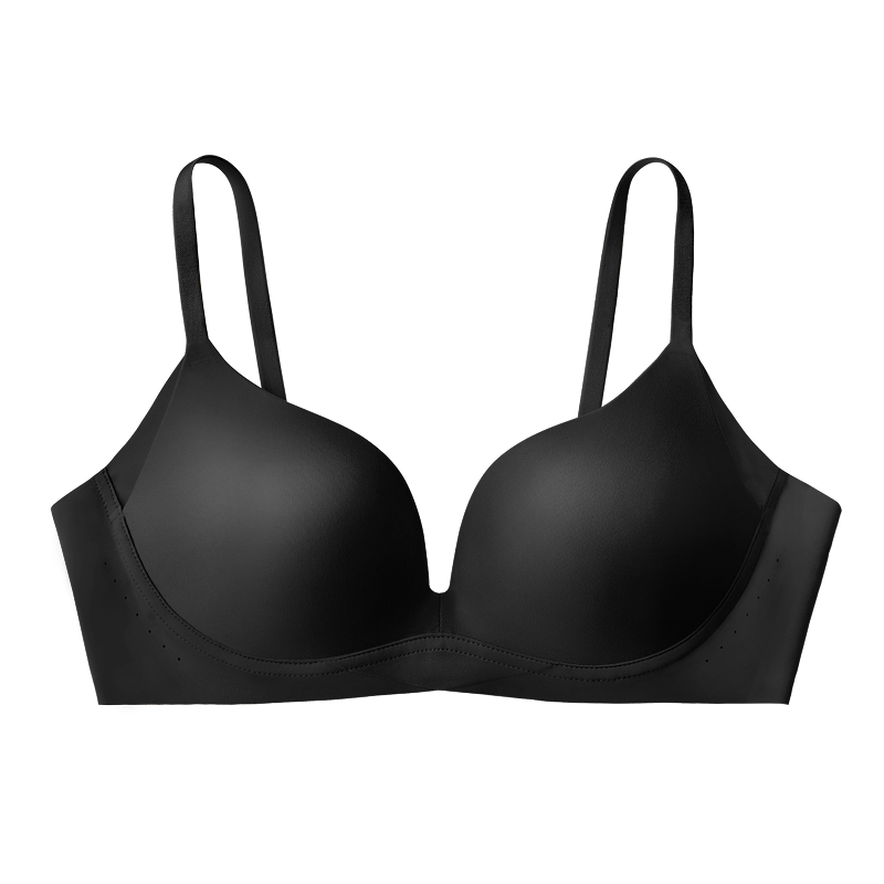 Seamless Push Up Plunge Wireless Small Chest Bra