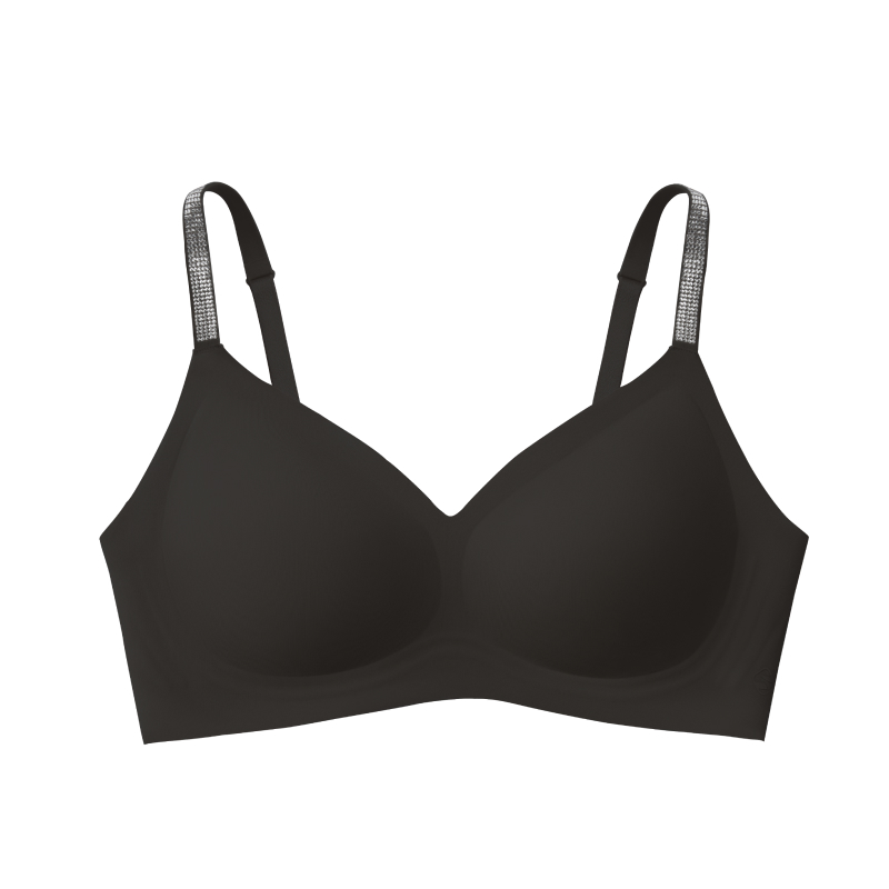 Seamless Push-up Diamond Shoulder Strap Small Chest Bra